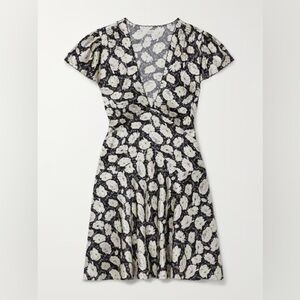 Doen Dianne Dress in Noir Fleurs Danemone